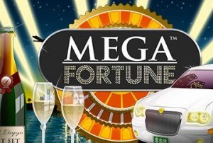 Mega Fortune slot logo.