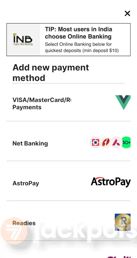 screenshot how to deposit step 4