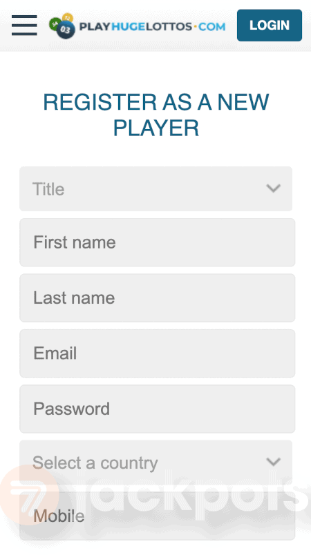 screenshot how to sign up step 2