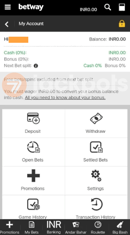 screenshot step 1 how to deposit