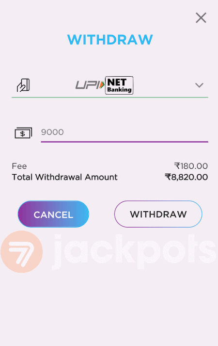screenshot step 3 how to withdraw