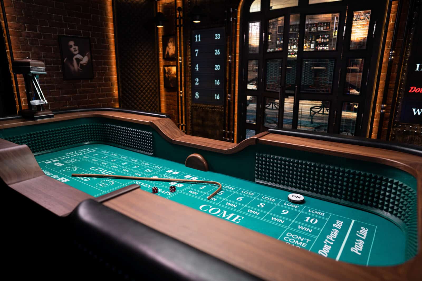 image of a craps table for craps strategy