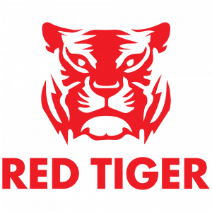 red tiger game developer logo.