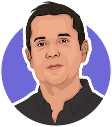Illustrated portrait of Ross Parkhill