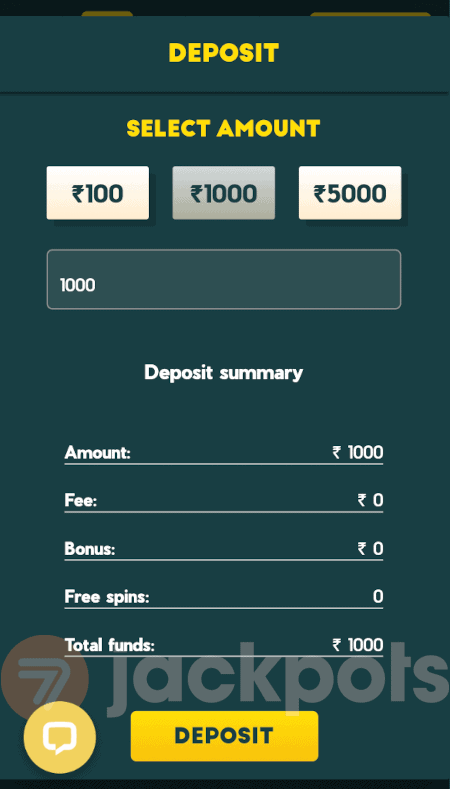 screenshot how to deposit step 3