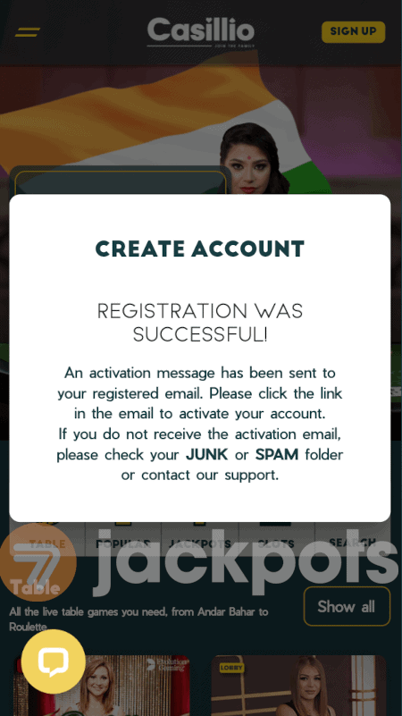 screenshot how to sign up step 5