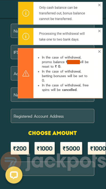 screenshot how to withdraw step 3