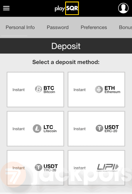 screenshot how to deposit step 3