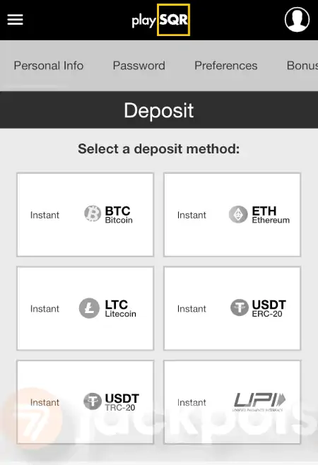 screenshot how to deposit step 3