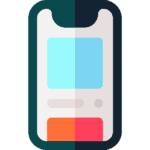 Illustration of a mobile with a mobile app