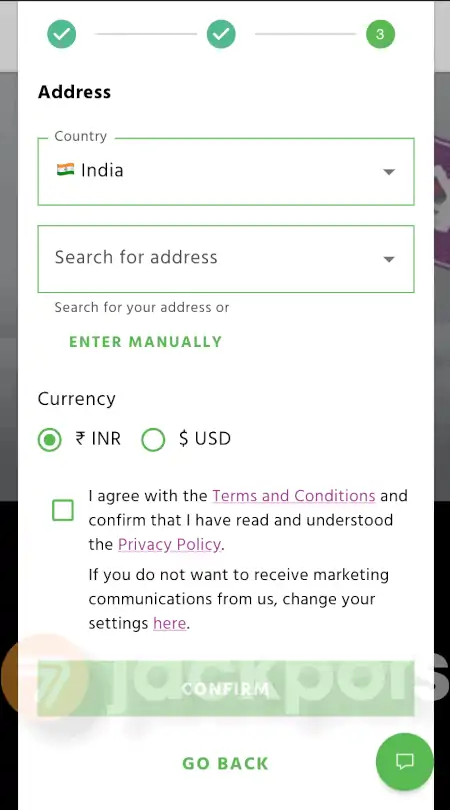 screenshot how to sign up step 4