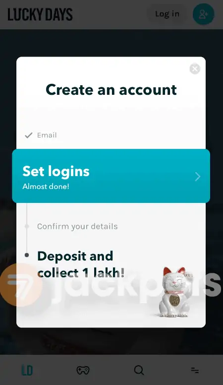 screenshot how to sign up step 4