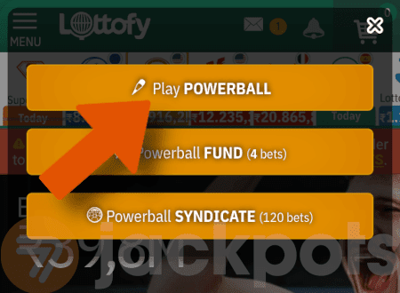 screenshot how to set up a lottery subscription step 2