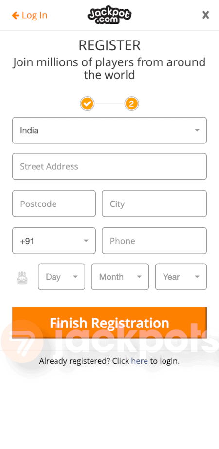 screenshot how to sign up step 4