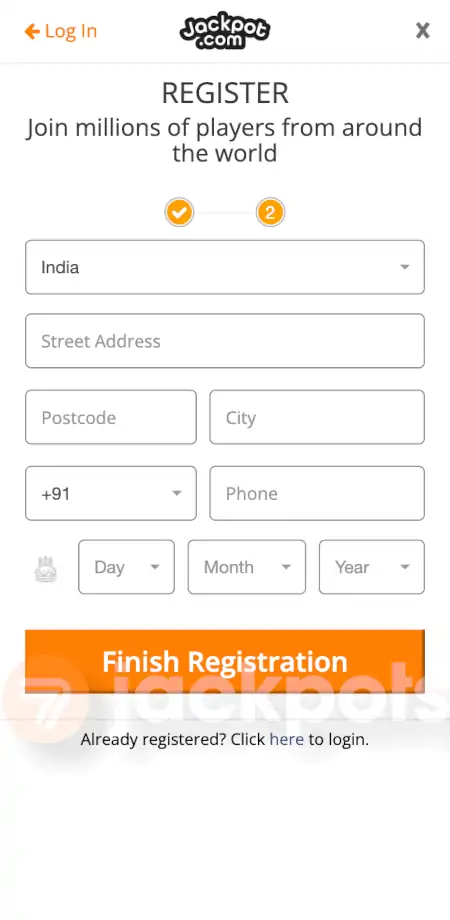 screenshot how to sign up step 4