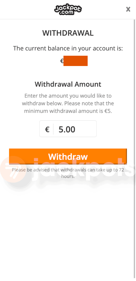 screenshot how to withdraw step 3