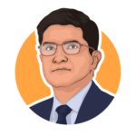 Illustrated portrait of Uday Walia.