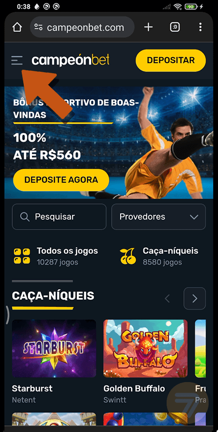 Captura de tela de como sacar passo 1.