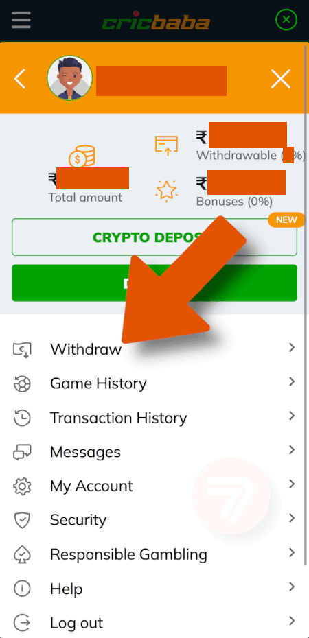 screenshot how to withdraw step 2