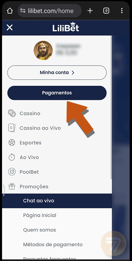 Captura de tela de como depositar passo 2.