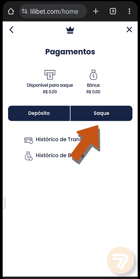 Captura de tela de como sacar passo 3.