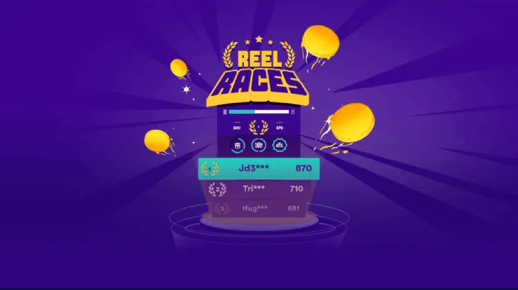Join Casumo Reel Races - DAILY Prize Pools of ₹1,60,000+
