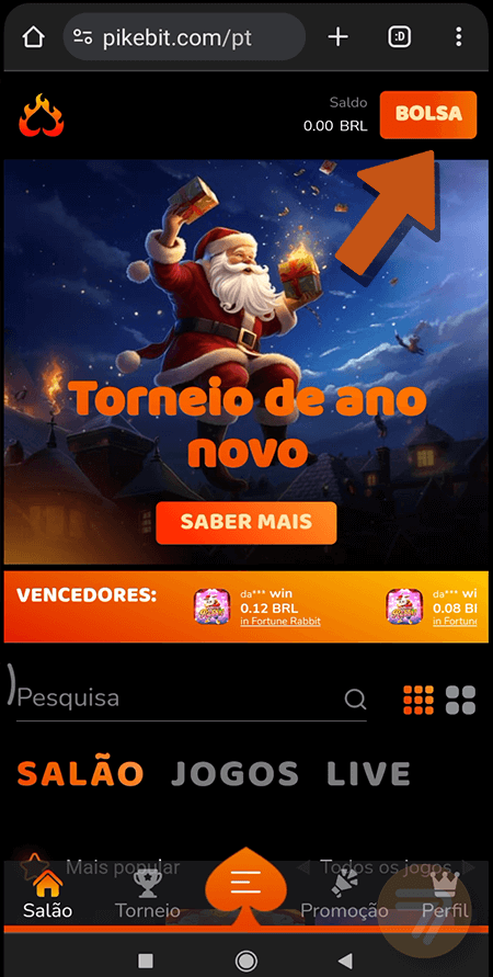 Captura de tela de como sacar passo 1.