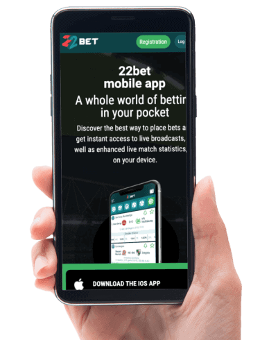 22bet casino app page screenshot