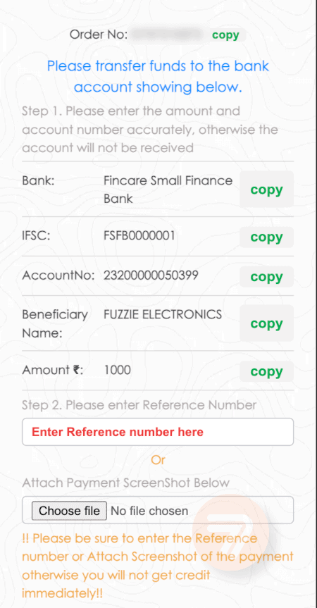 screenshot how to deposit step 5