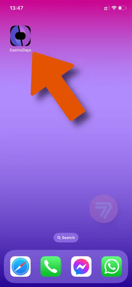 screenshot how to set casino on home screen ios step 4