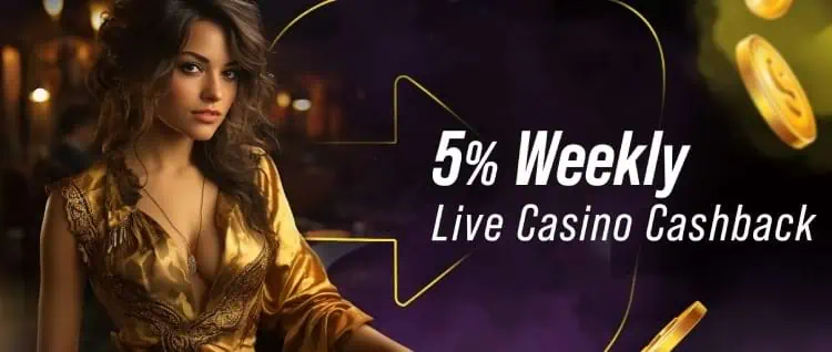 Play Live Casino at Go2Win with 5% Weekly Cashback