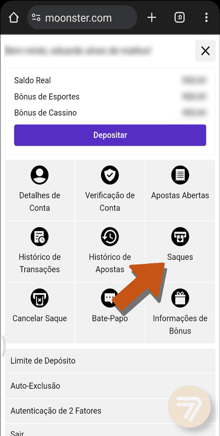 Captura de tela de como sacar passo 2.