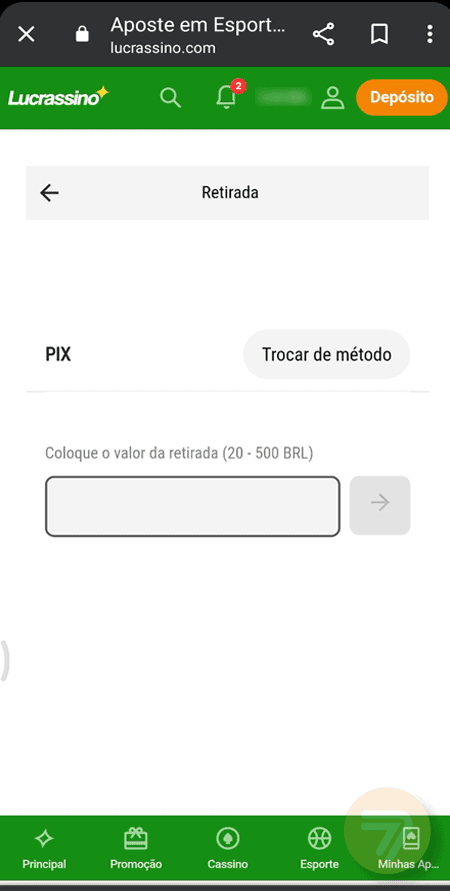 Captura de tela de como sacar passo 3.