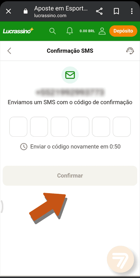 Captura de tela de como se registrar passo 2.