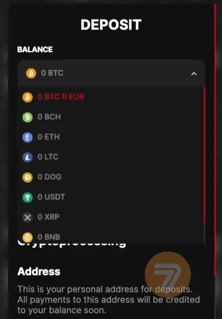 screenshot how to deposit step 3