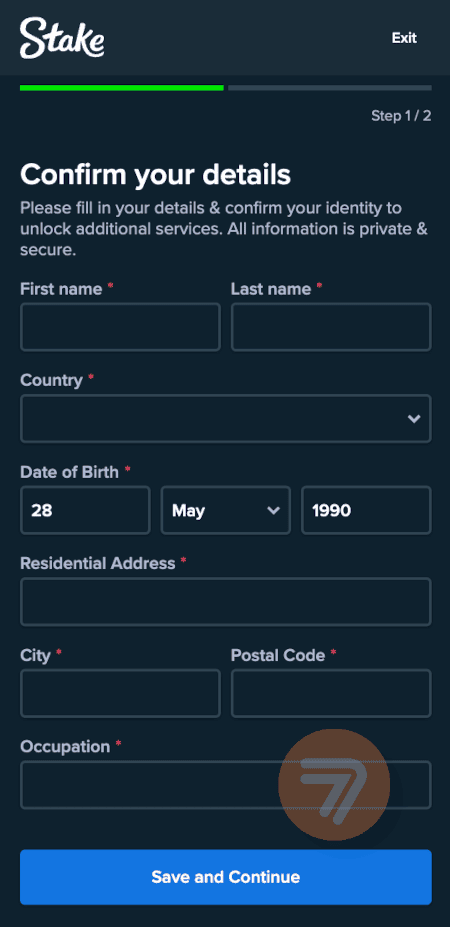 screenshot how to verify account step 5