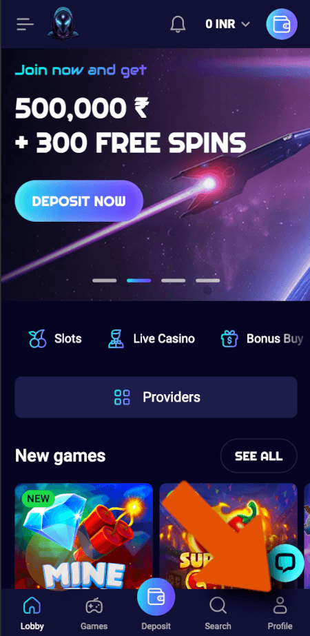 screenshot how to withdraw step 1