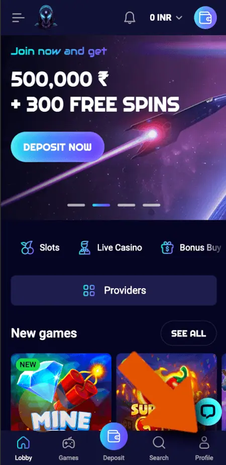screenshot how to withdraw step 1