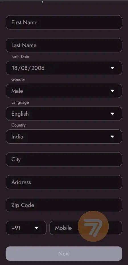 screenshot how to sign up step 3