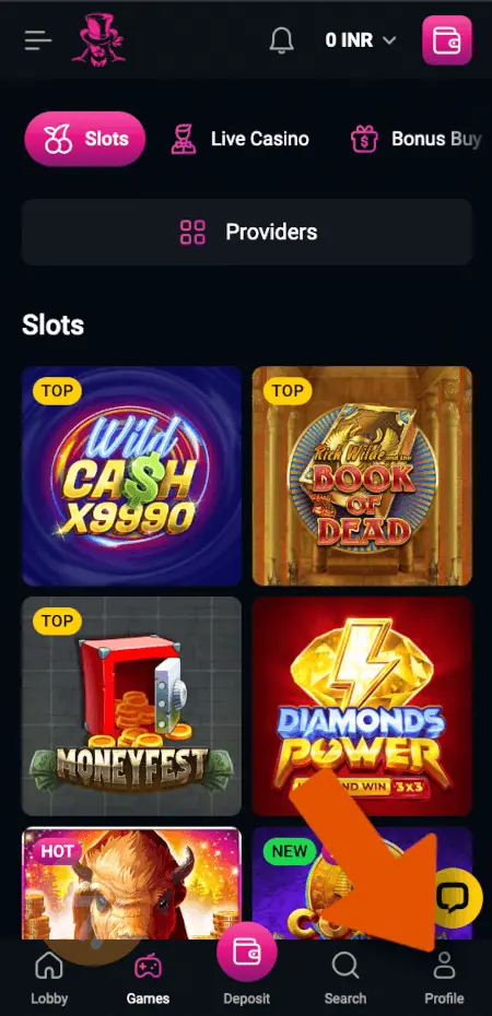 screenshot how to withdraw step 1