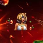 In-game characters and assets like apples and diamonds from the Mega Win Madness qualifying Slots by Barbara Bang.