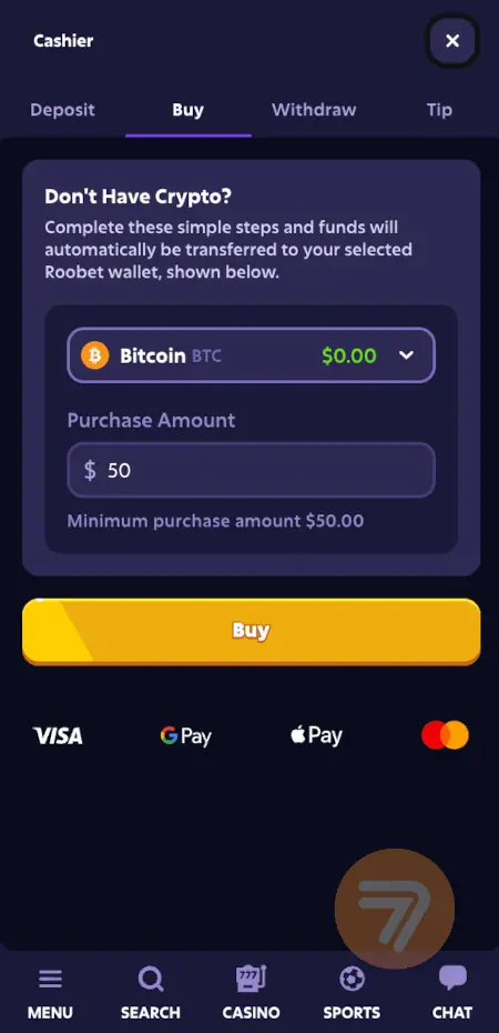 screenshot how to deposit step 6