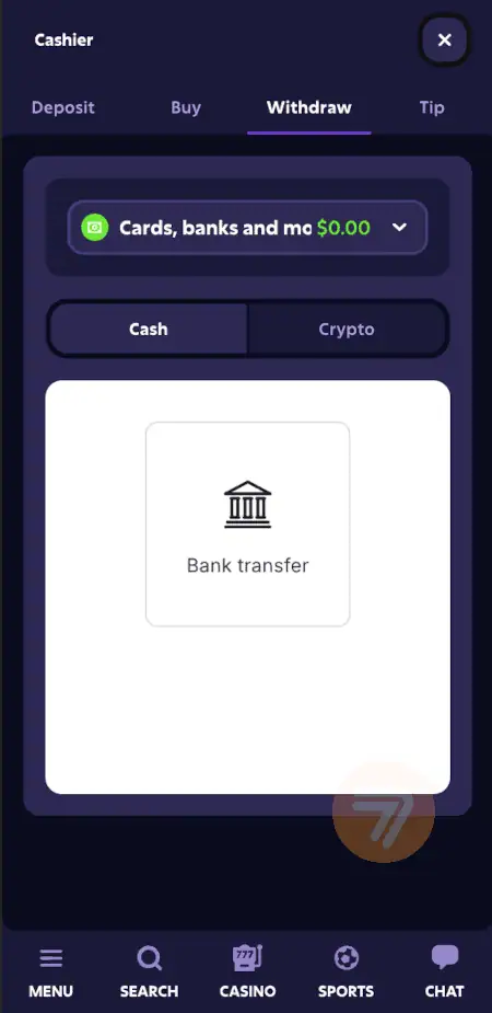 screenshot how to withdraw step 2
